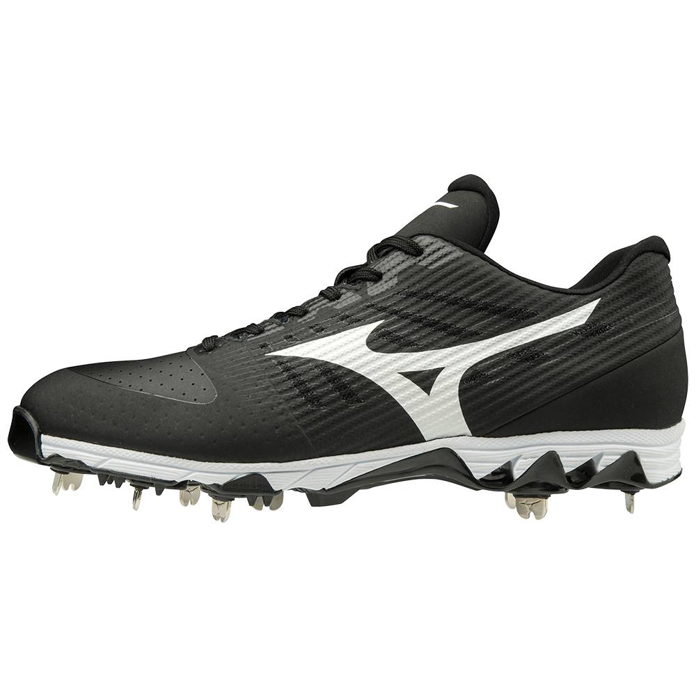 Scarpe Baseball Mizuno 9-Spike Ambition Basse Metal Uomo - Nere/Bianche - 59371-GMOE